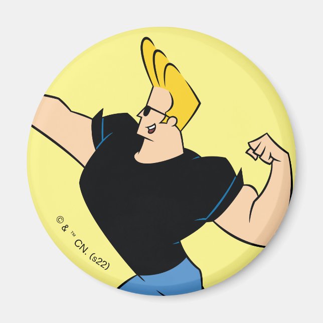 Imã Johnny Bravo Flexing (Frente)