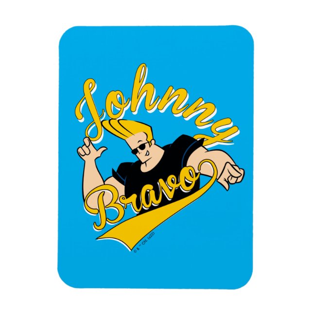 Ímã Johnny Bravo - Gráfico Athletic (Vertical)