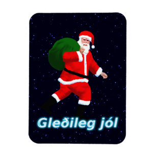 Ímã Jól de Gleðileg - Papai Noel