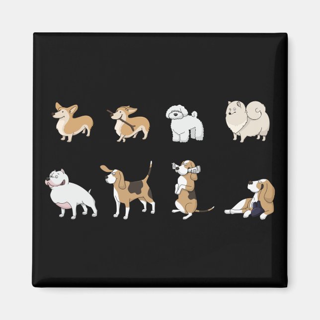 Imã Jolly corgis (Frente)