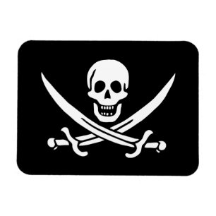 Ímã Jolly Roger Pirate Flag