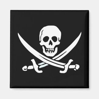 Imã Jolly Roger Pirate Magnet