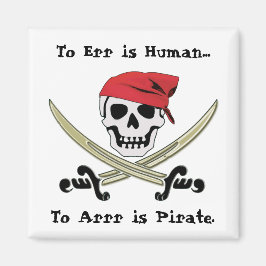 Imã Jolly Roger Pirate Talk Magnet