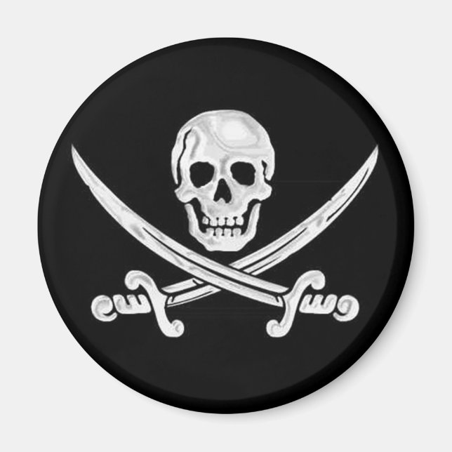 Imã Jolly Roger Skull (Frente)