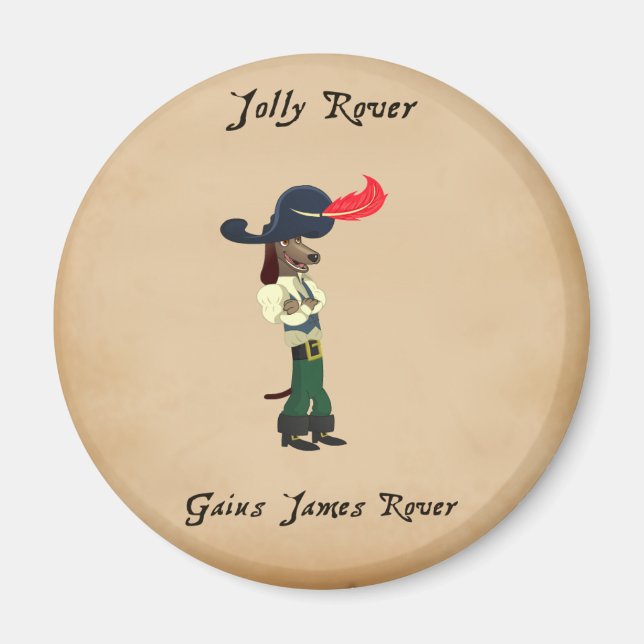 Imã Jolly Rover - Gaius Sarcastic Magnet (Frente)