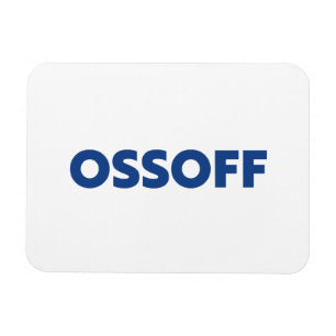 Ímã Jon Ossoff Georgia Senado decolar azul branco