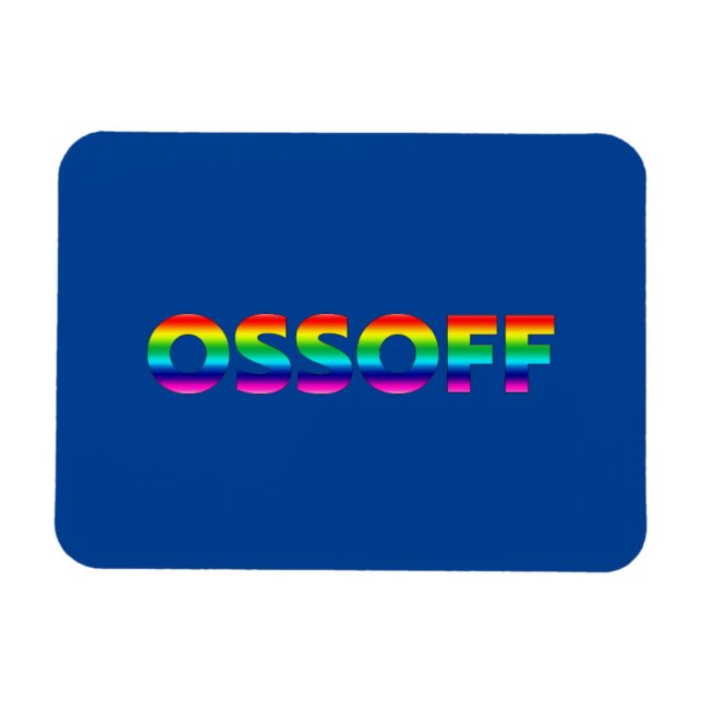 Ímã Jon Ossoff Georgia Senado fugitivo orgulho lgbt az (Horizontal)