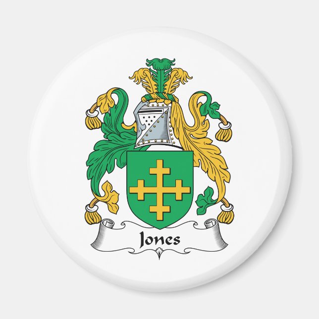 Imã Jones Family Crest (Frente)