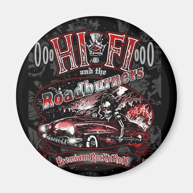 Imã Jornal "HI FI & ROADBURNERS" (Frente)