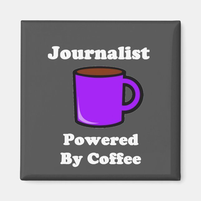 Imã "Jornalista", Powered by Coffee (Frente)