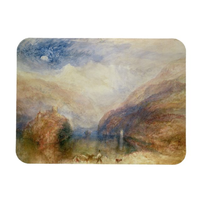 Ímã Joseph Mallord William Turner | Lago de Brienz (w/ (Horizontal)