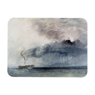 Ímã Joseph Mallord William Turner Navio a vapor num