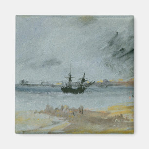 Imã Joseph Mallord William Turner Navio Aground, Brig