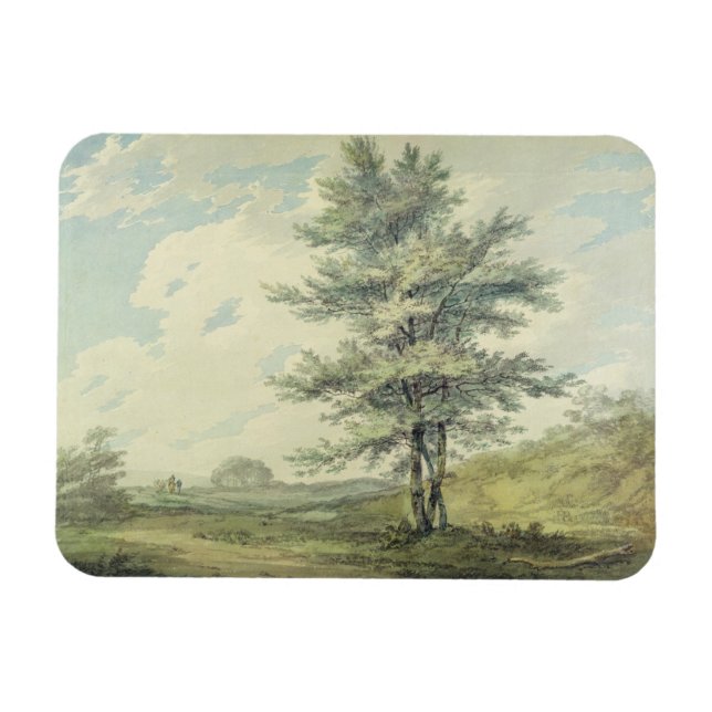 Ímã Joseph Mallord William Turner | Paisagem com Tre (Horizontal)