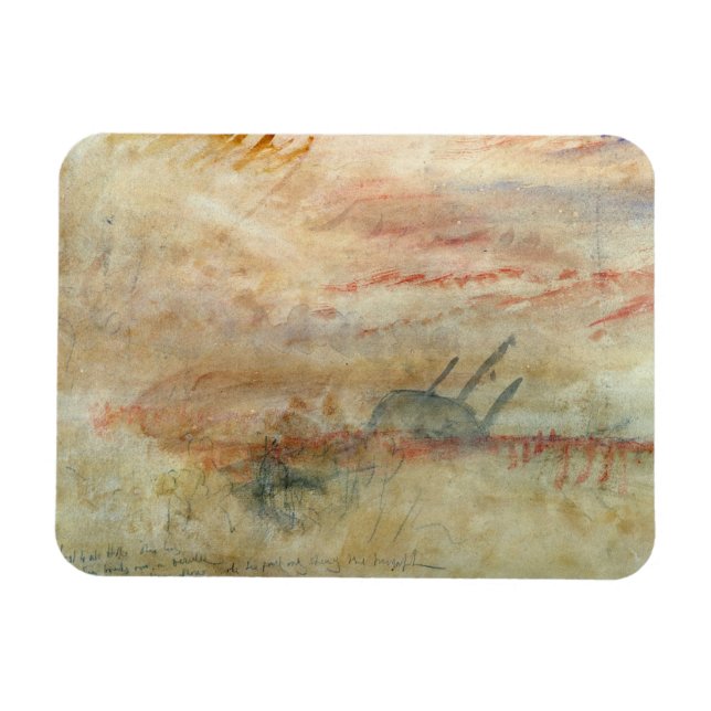 Ímã Joseph Mallord William Turner | Perdido para toda  (Horizontal)
