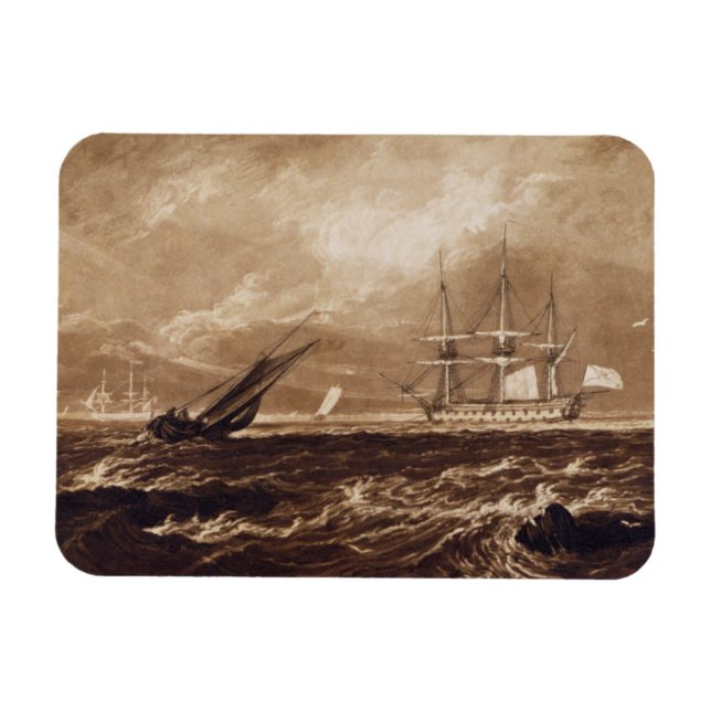 Ímã Joseph Mallord William Turner | Pizza do Mar Leade (Horizontal)