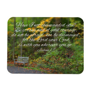 Ímã Joshua 1:9 Escritura Cristã Versa Bíblia