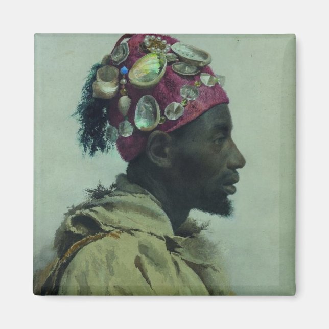 Imã Jovem em Perfil (Profil aux coquillages) (Frente)