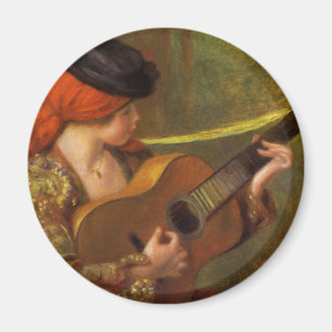 Imã Jovem Espanhola com uma Guitarra por Pierre Renoir
