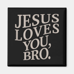Imã Jovem Jesus Te Ama Bro Crianças Cristãs Engraçadas