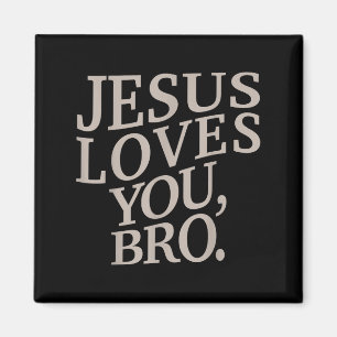 Imã Jovem Jesus Te Ama Bro Crianças Cristãs Engraçadas