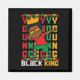 Imã Jovem Rei Negro Dab Kid African American Boy June