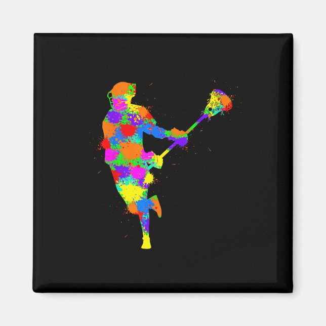 Imã Jovens Jogadores de Lacrosse Jovens Jovens (Frente)