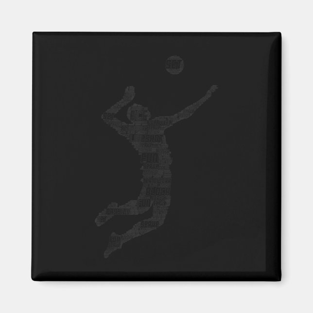 Imã Jovens jogadores de vôlei homens 6 (Frente)