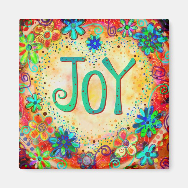 Imã Joy Inspirivity ONE WORDFun Trendy Cheerful (Frente)