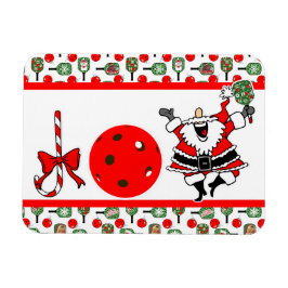 Ímã Joy Joy Papais noeis de Natal Pickleball Paddles
