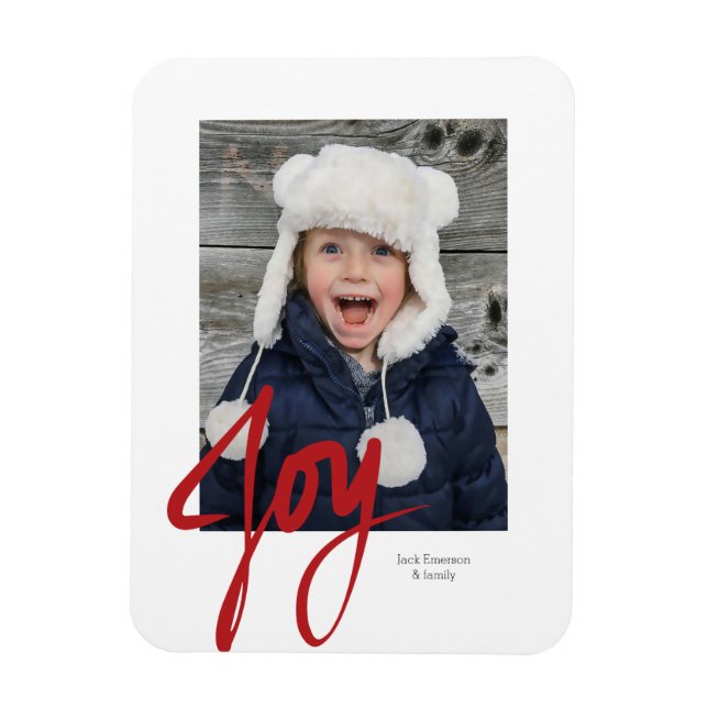 Ímã JOY Natal Holiday Photo Magnet (Vertical)