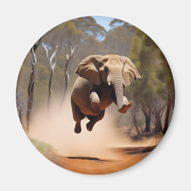 Imã "Joy Salta: O Salto dos Elefantes Animados" (Frente)