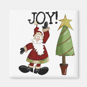 Imã JOY Santa Claus T-shirts e presentes