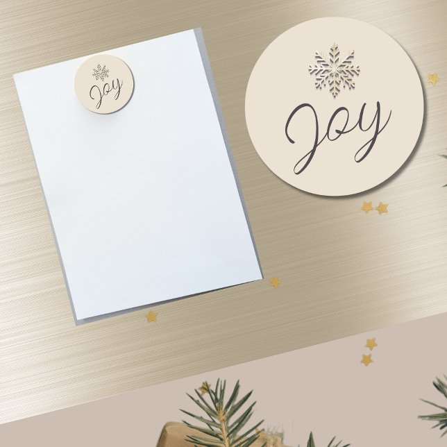 Imã Joy Snowflake Holiday Magnet (Criador carregado)