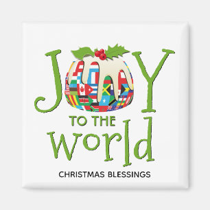 Imã JOY TO THE WORLD Christmas