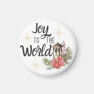 Imã Joy To The World Christmas Magnet