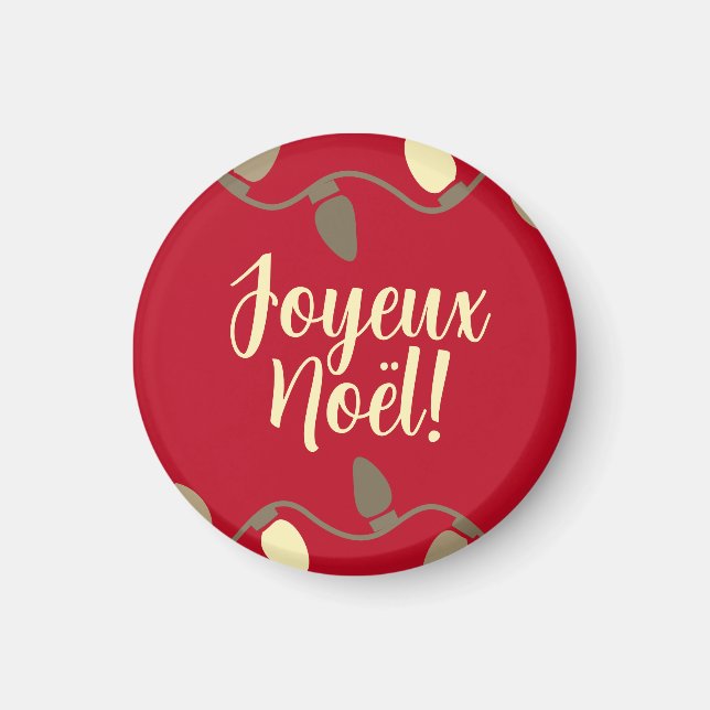 Imã Joyeux noël Natal francês (Frente)