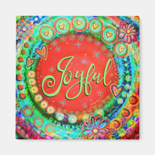 Imã "Joyful" Inspirivity ONE WORD Magnet
