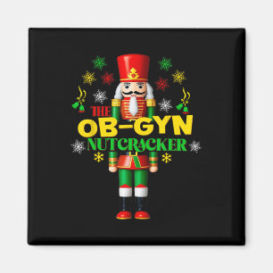 Imã Joyful Nutcracker ObGyn Divertido Festivo Natal Gy