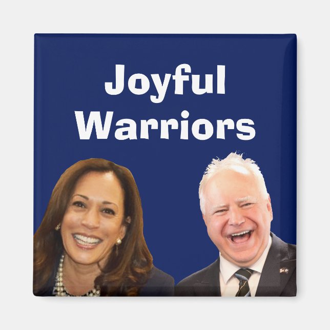 Imã Joyful Warriors Harris e Walz (Frente)