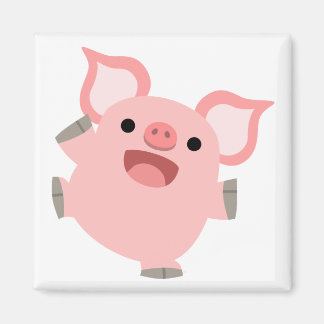 Imã Joyous Cartoon Pig Magnet