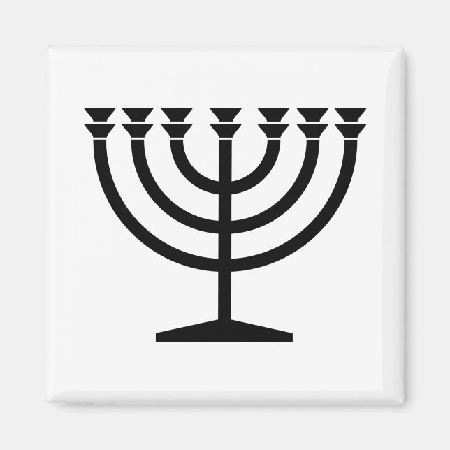 Imã Judeu Menorah (Símbolo do Judaísmo) (Frente)