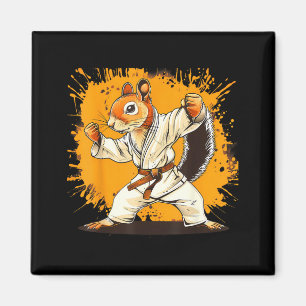 Imã Judô Esquilo Aquarela Taekwondo Caratê MMA