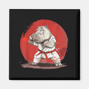Imã Judo Hipopótamo Nature Kickboxing Taekwondo Artes