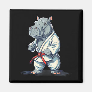 Imã Judô Hipopótamo Natureza Kickboxing Taekwondo Arte