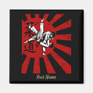 Imã Judo Martial Arts com Ascensão japonesa antiga Su