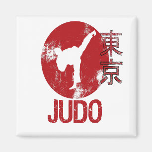Imã Judo Sport Japonês Aestético Tokyo Flag Gift