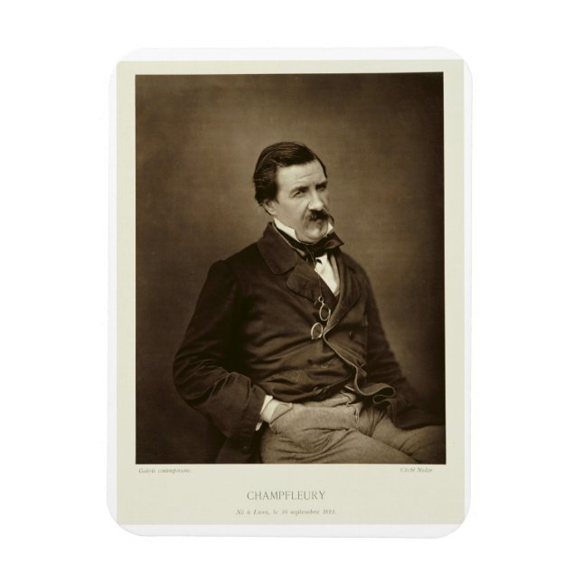 Ímã Jules Francois Felix Husson, "Champfleury" (1821-8 (Vertical)