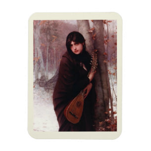 Ímã Jules Joseph Lefebvre, Rapariga com Arte Mandolin