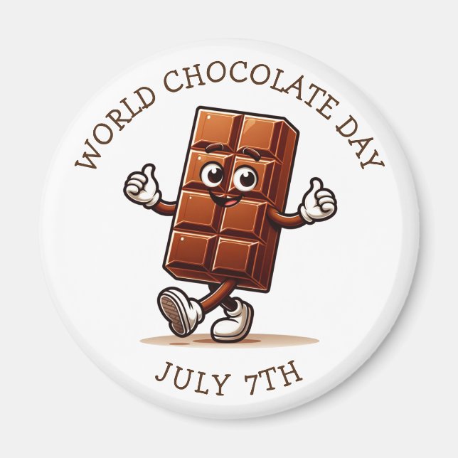 Imã Julho 7 é Dia Mundial do Chocolate (Frente)